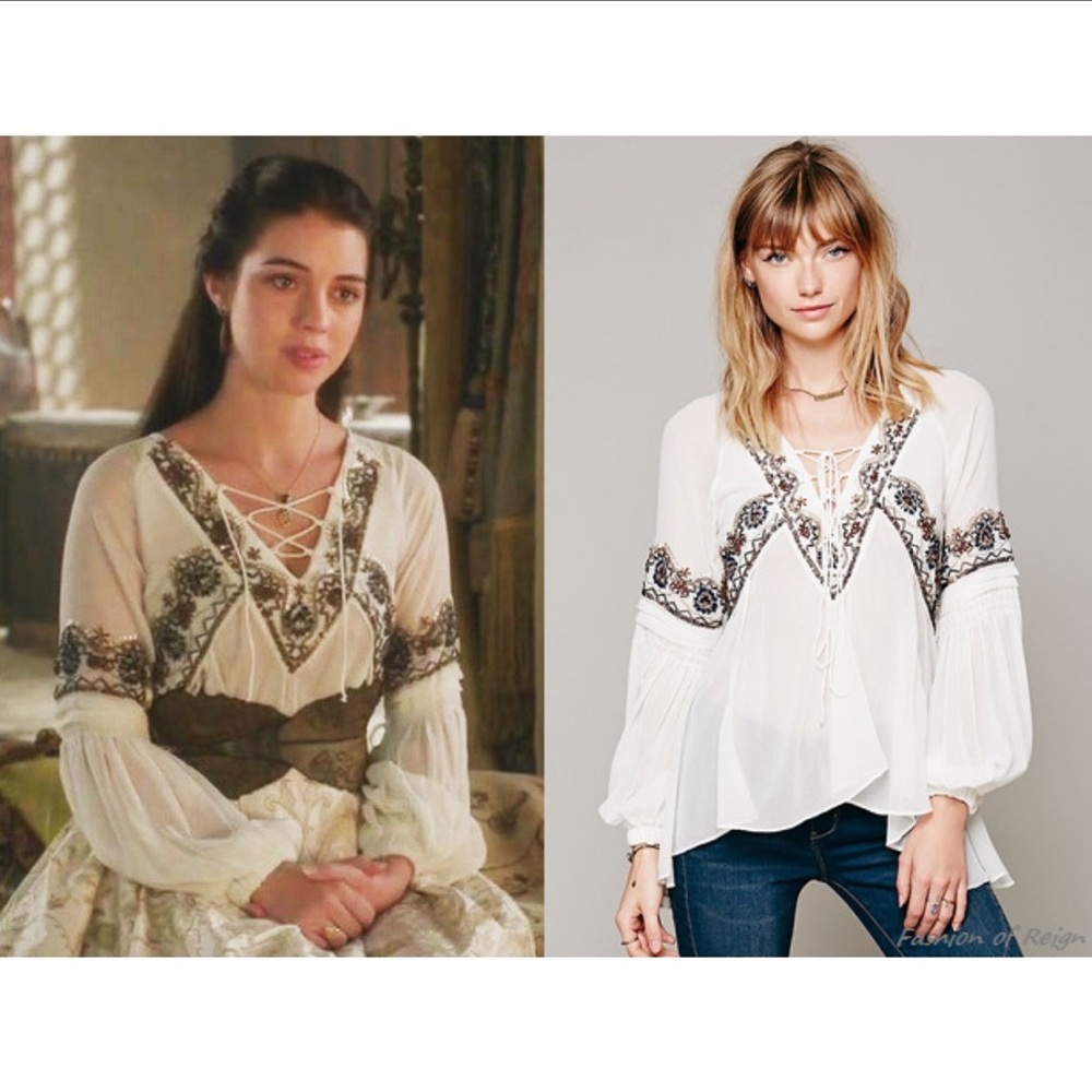🚫 Sold on Mercari 🚫Free People Paths of Fancy Blouse